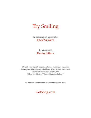 Try Smiling