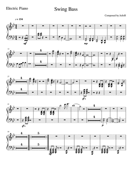 Swing Bass - Electric Piano
