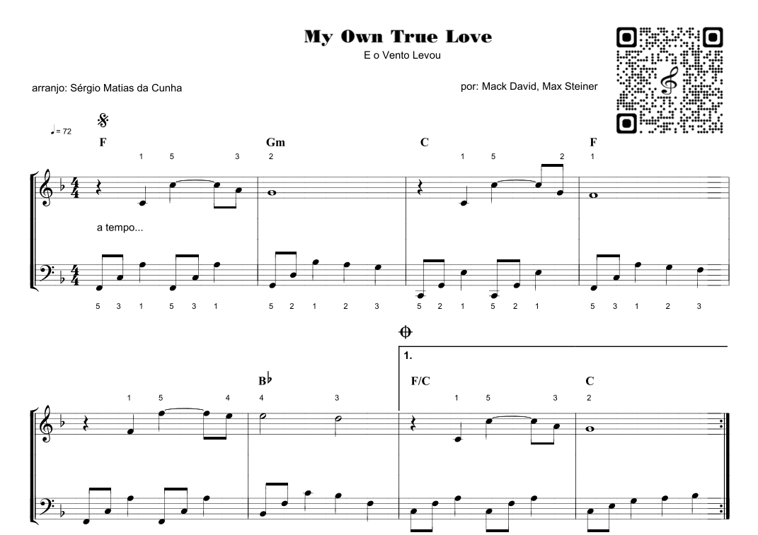 My Own True Love (arr. Sérgio Matias da Cunha)