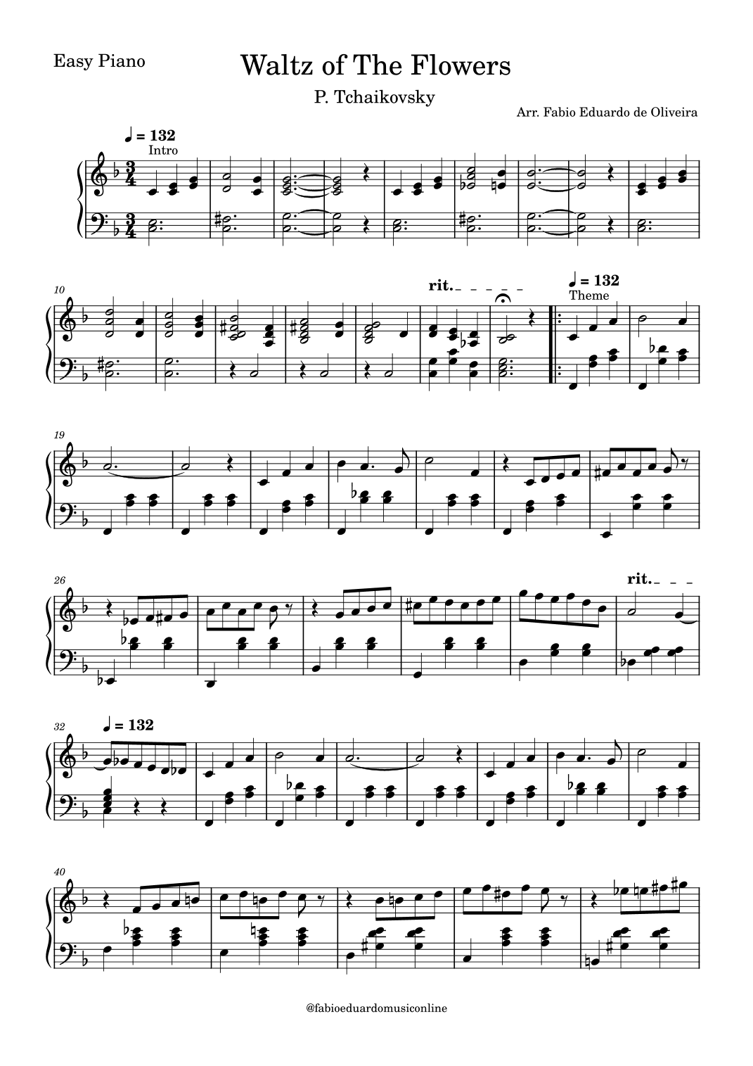 Waltz Of The Flowers (Tchaikovsky) (arr. Fabio Eduardo de Oliveira)