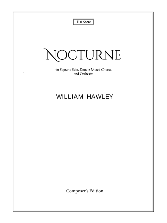 Nocturne (Full Score) - Score Only