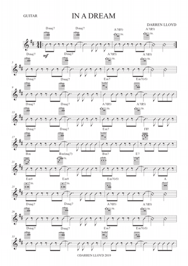 In a dream - A Bossa nova for solo Violin and Guitar