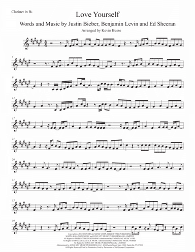 Love Yourself (arr. Kevin Busse)