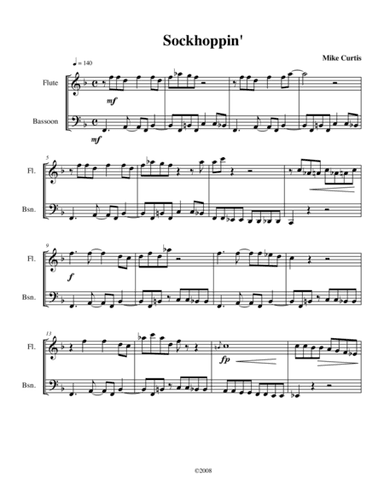 Sockhoppin' for Flute and Bassoon