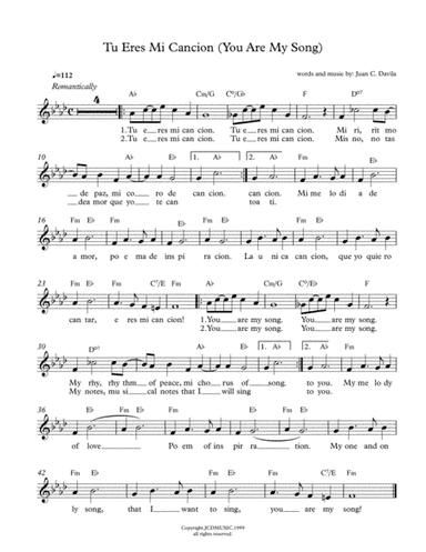 Tu Eres Mi Cancion (You Are My Song)
