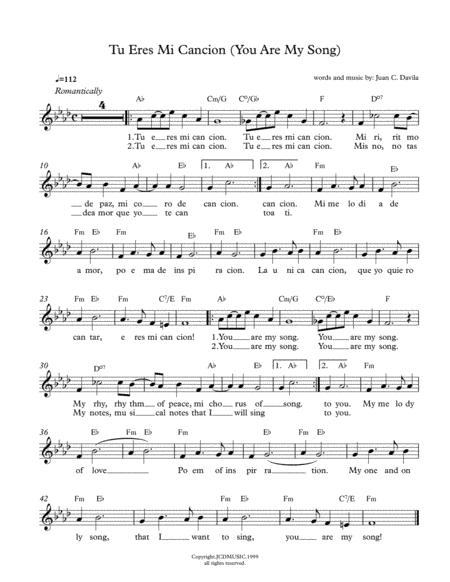 Tu Eres Mi Cancion (You Are My Song)