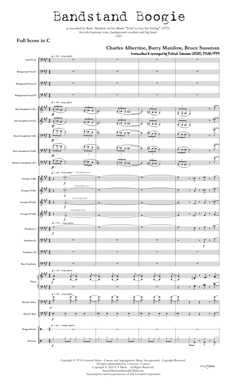 Jump Shout Boogie (arr. Patrick Sheehan)