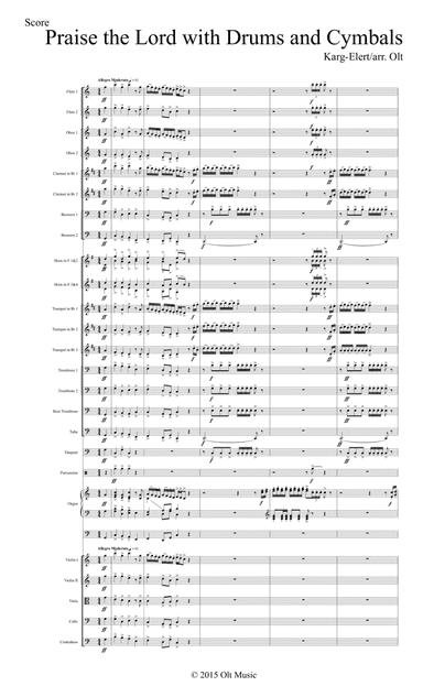 Praise the Lord with Drums and Cymbals (arr. Tim Olt)
