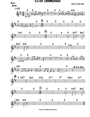 Estoy Enamorado (arr. Mateo Aguilar)