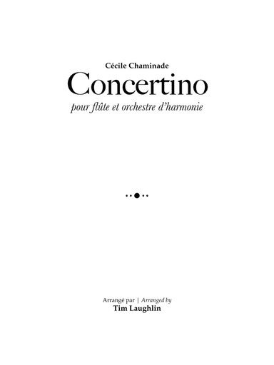 Concertino for Flute (arr. Tim Laughlin)