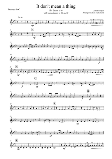 It Don't Mean A Thing (If It Ain't Got That Swing) (arr. Ben Mulholland)