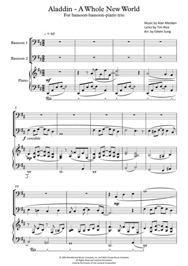 A Whole New World (from 'Aladdin') (arr. Edwin Sung)
