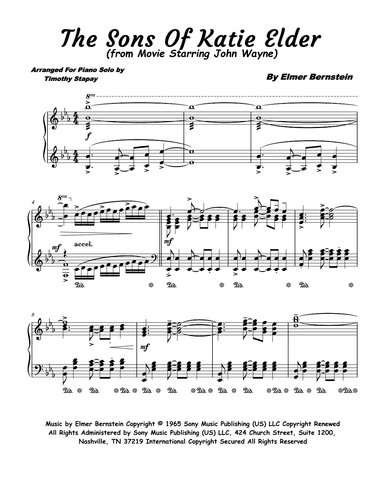 The Sons Of Katie Elder (arr. Timothy Stapay)