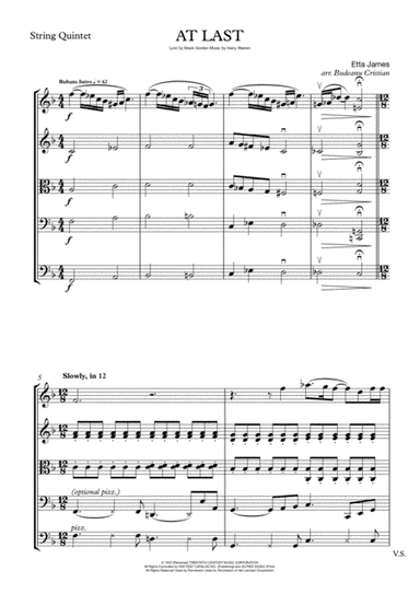 At Last (arr. Budeanu Cristian)