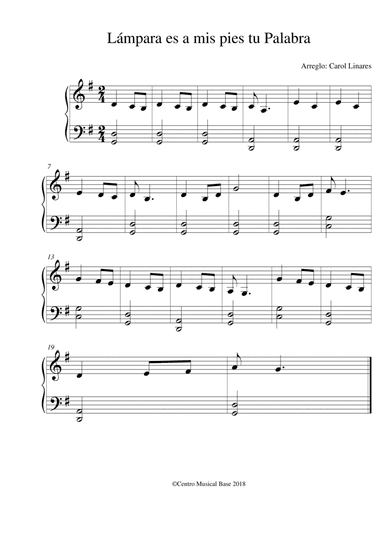 Lampara es a mis pies tu Palabra (arr. Centro Musical Base)