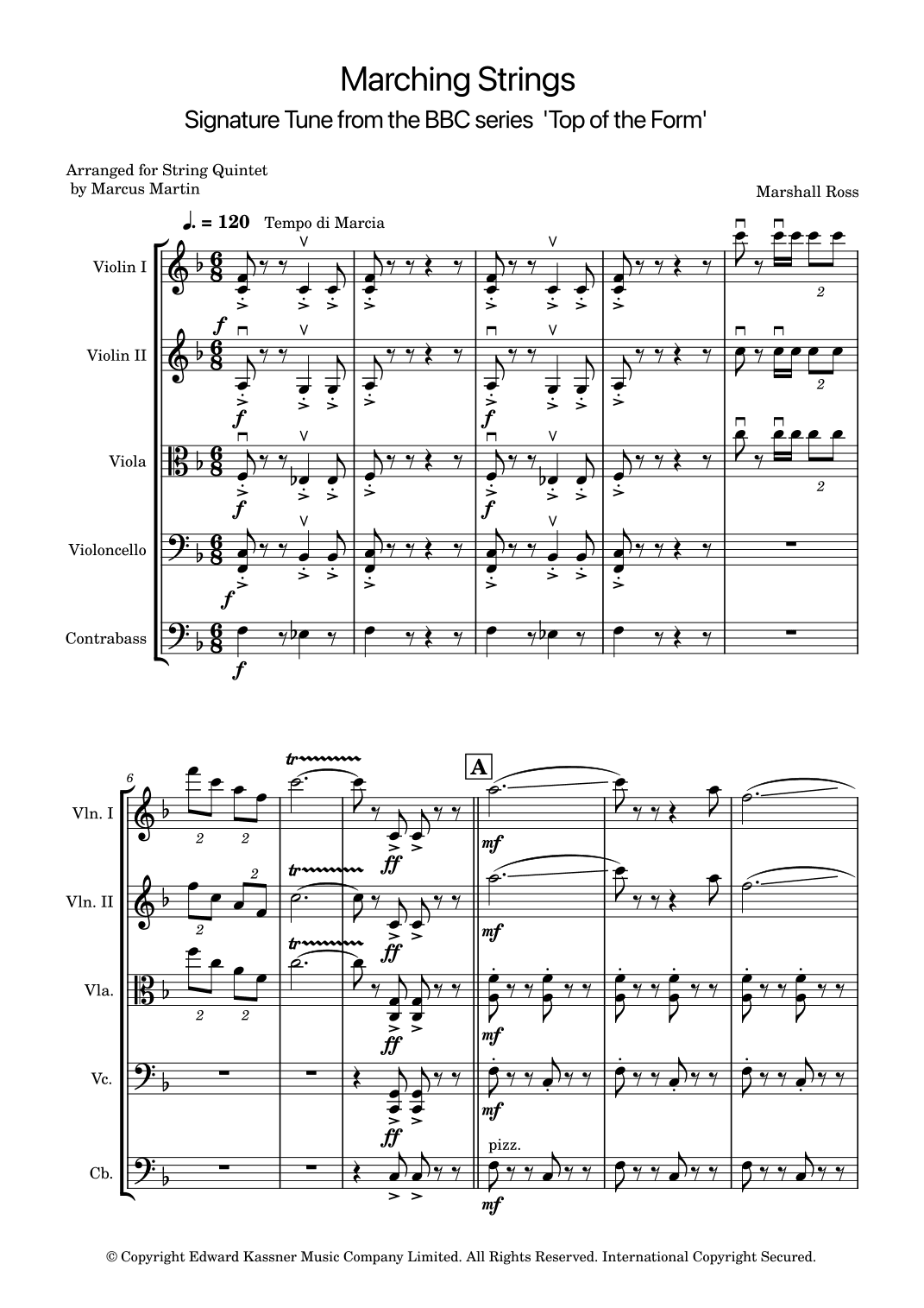 Marching Strings (arr. Marcus Martin)