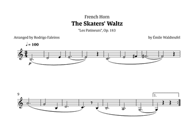 The Skaters Waltz (for beginners) (arr. Rodrigo Faleiros)
