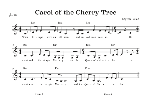 Carol of the Cherry Tree (arr. Riverside Guitar School)