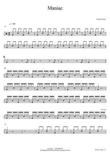 Maniac (arr. COPYDRUM)