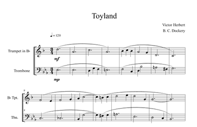 Toyland (Trumpet and Trombone Duet) (arr. B. C. Dockery)