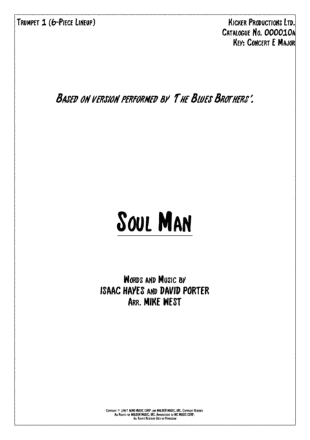 Soul Man (arr. Mike West)