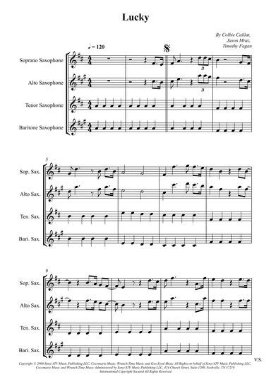 Lucky (arr. Wesley S. SIlva)