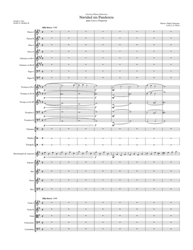 Navidad Sin Pandereta (Christmas Without Tambourine), Tradicional Español (Spain Traditional) (arr. Peyber A. Medina H.)