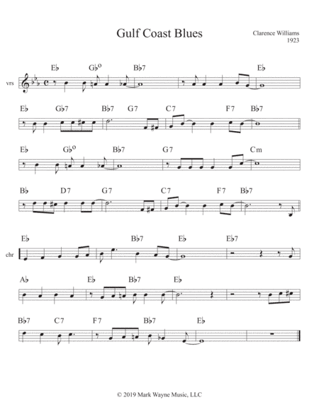 Gulf Coast Blues (arr. Mark W. Huxhold)