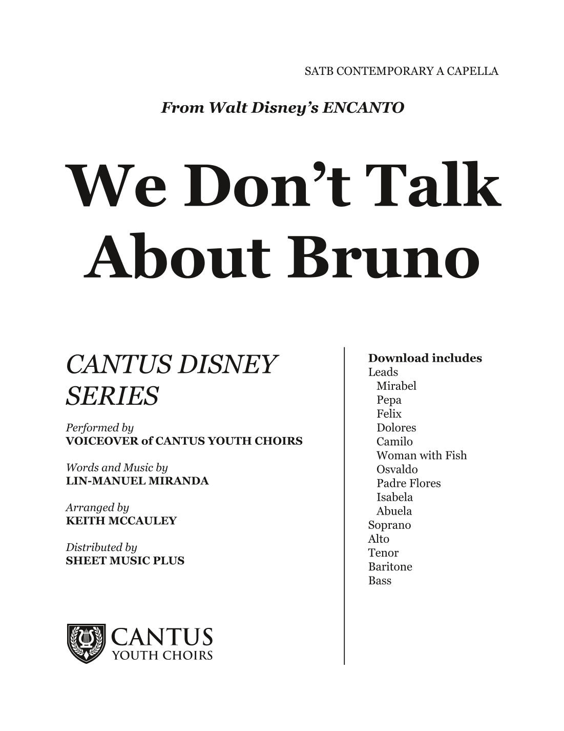 We Don't Talk About Bruno (arr. Keith McCauley)