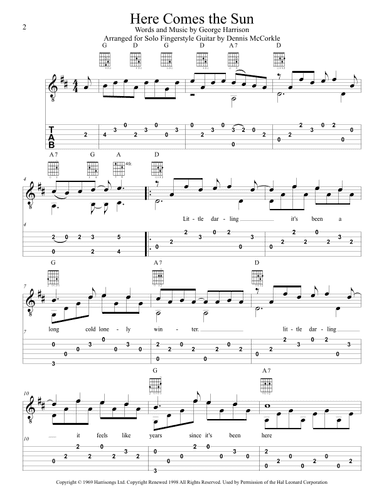 Here Comes The Sun (arr. Dennis McCorkle)