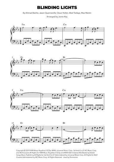 Blinding Lights (arr. Jones Key)