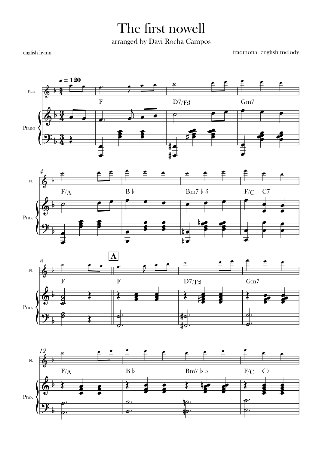 The First nowell (arr. Davi Rocha Campos)