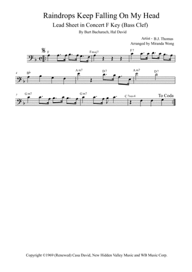 Raindrops Keep Fallin' On My Head (arr. Miranda Wong)