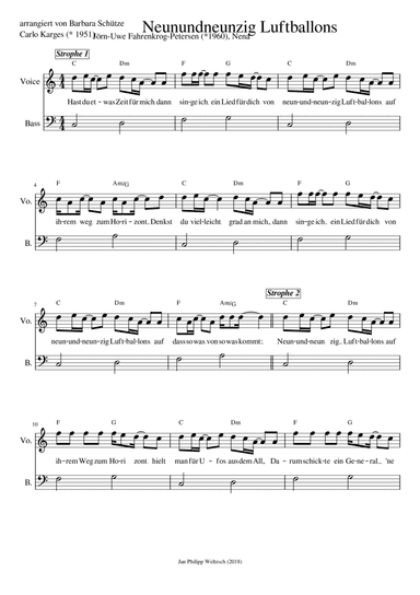 99 Luftballons (arr. Barbara Schütze)