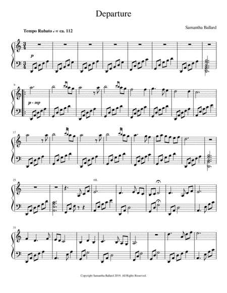 Departure - Harp Solo