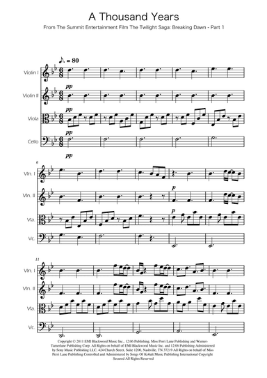 A Thousand Years (arr. Ygor Nunes)