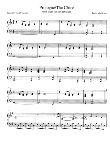 Guns For San Sebastian (cues) (arr. Mercenary Publications)