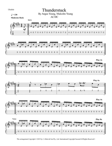 Thunderstruck (arr. Brent Robitaille)
