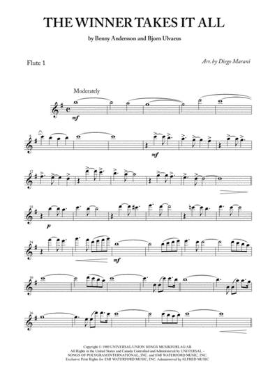 The Winner Takes It All (arr. Diego Marani)