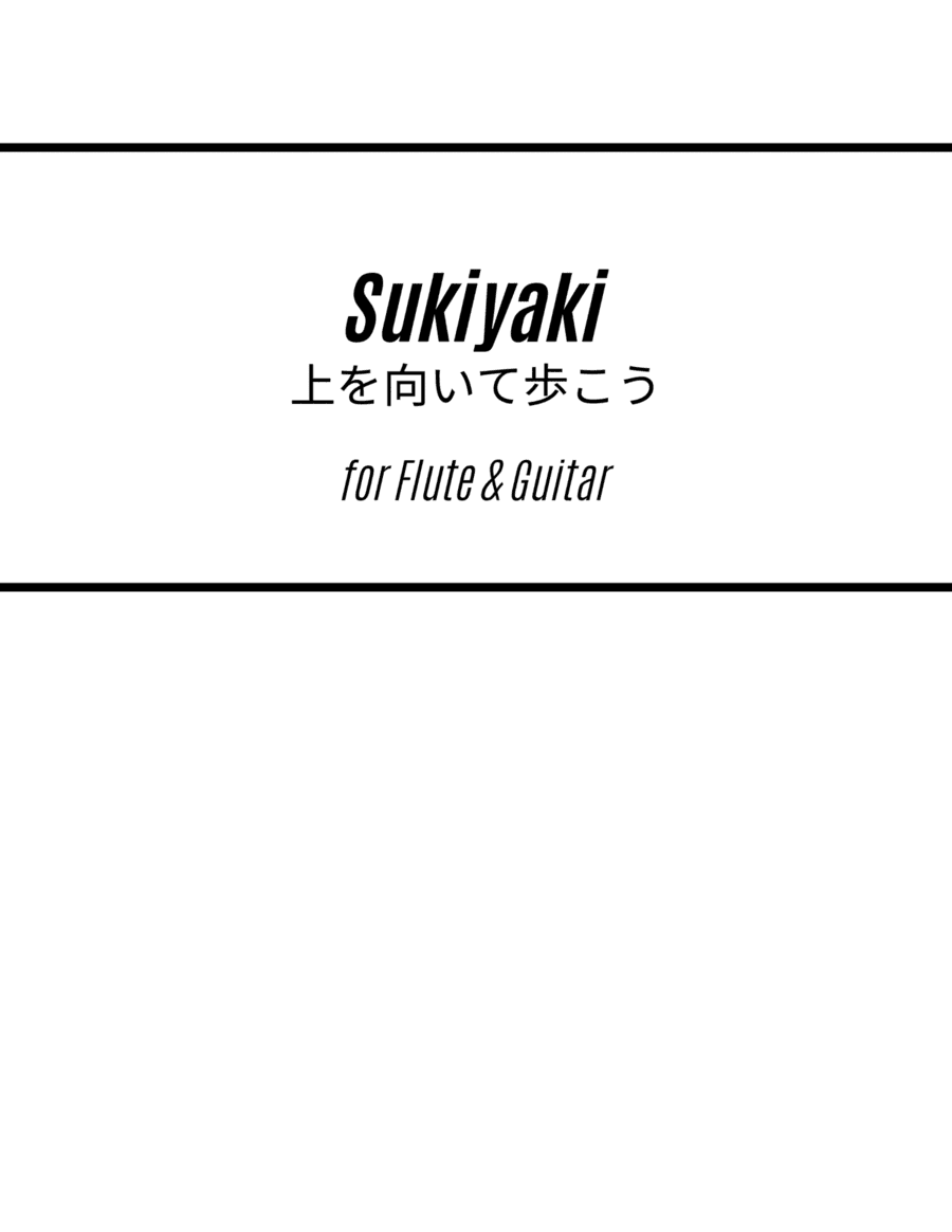 Sukiyaki (arr. Kenneth Pasciak)