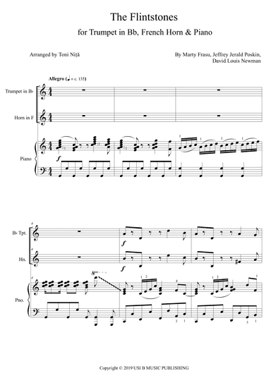 The Flintstones (arr. Toni Nita)