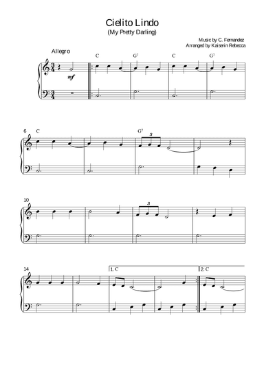Cielito Lindo (My Pretty Darling) (arr. Kaiserin Rebecca)