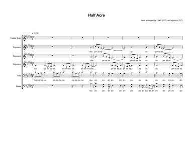 Half Acre (arr. Laura Kruschke)