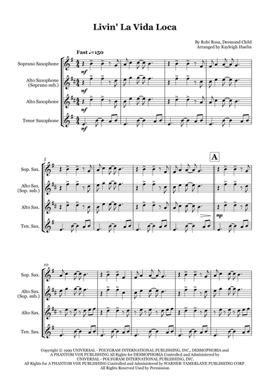 Livin' La Vida Loca (arr. Kayleigh Huelin)