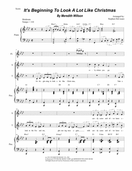 It's Beginning To Look Like Christmas (arr. Stephen DeCesare)