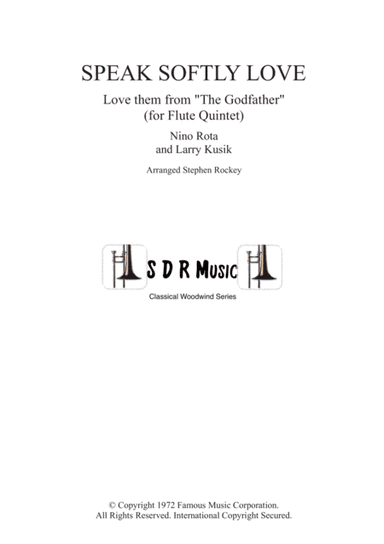 Speak Softly Love (arr. Stephen Rockey)
