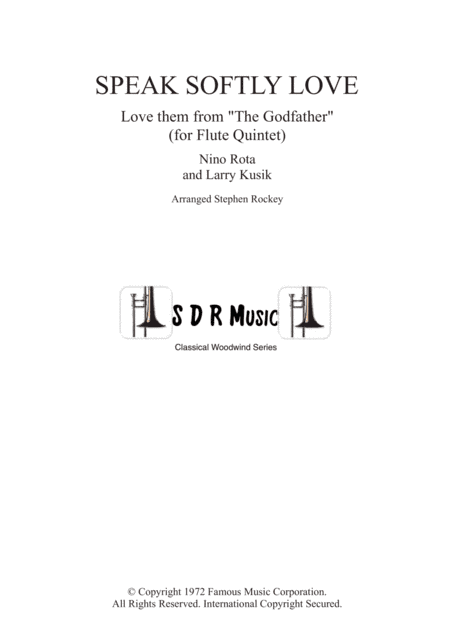 Speak Softly Love (arr. Stephen Rockey)