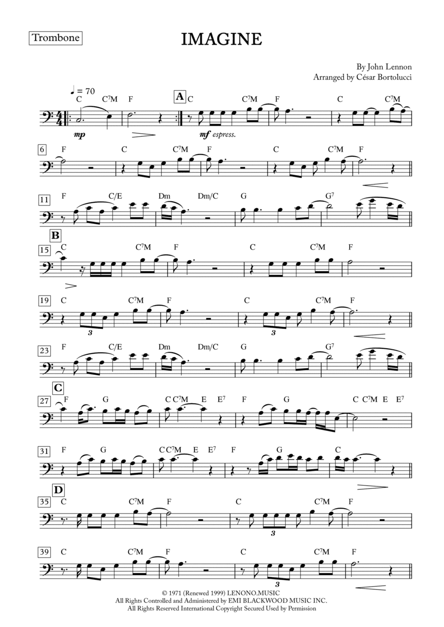 Imagine (arr. ACT Bortolucci)