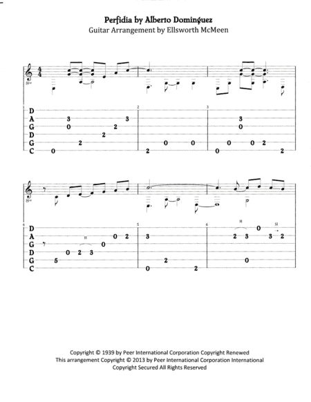 Perfidia (arr. Ellsworth McMeen)