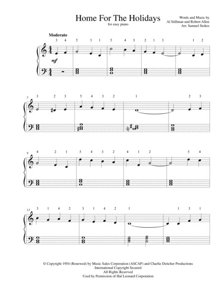 (There's No Place Like) Home For The Holidays (arr. Samuel Stokes)